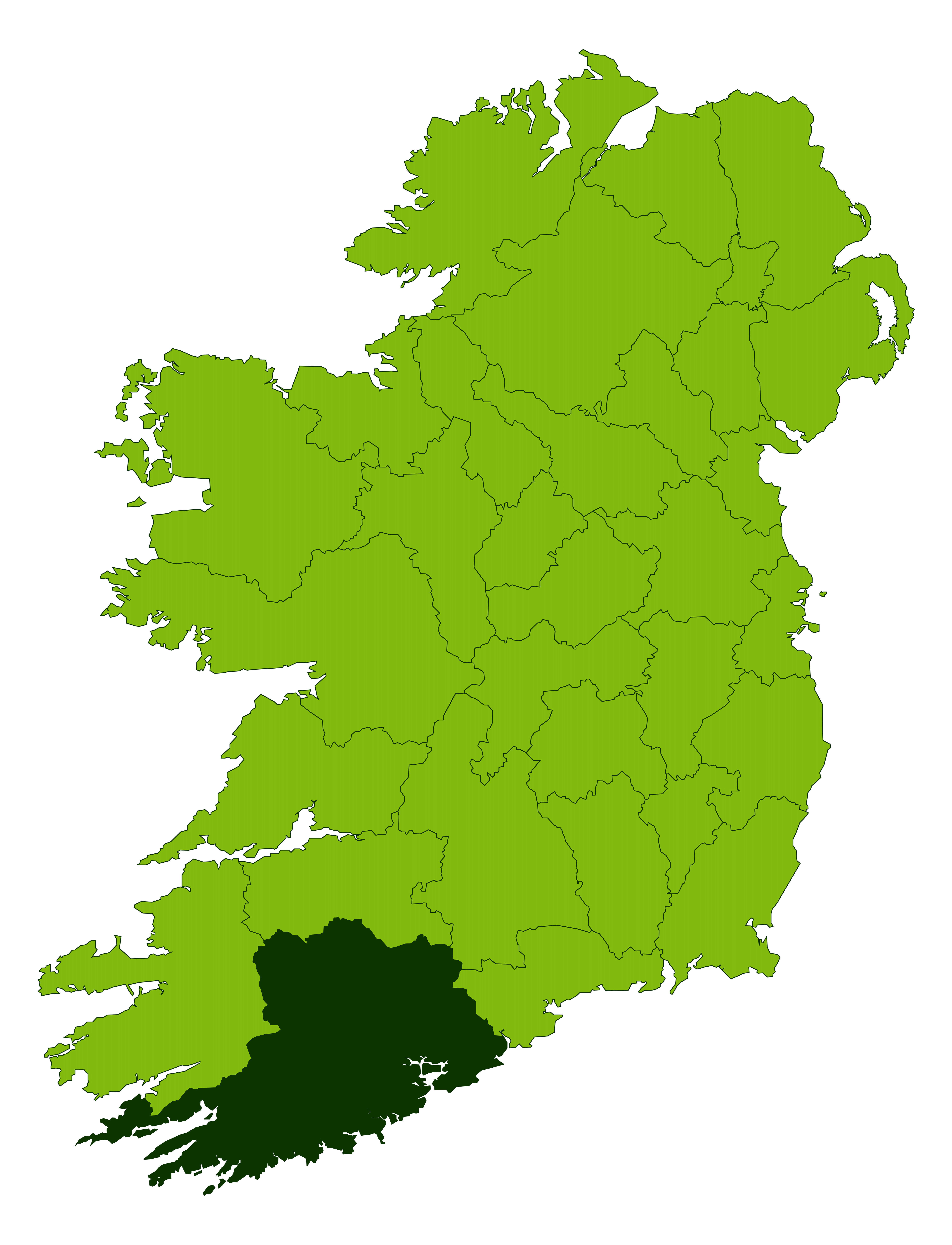 Map of Ireland
